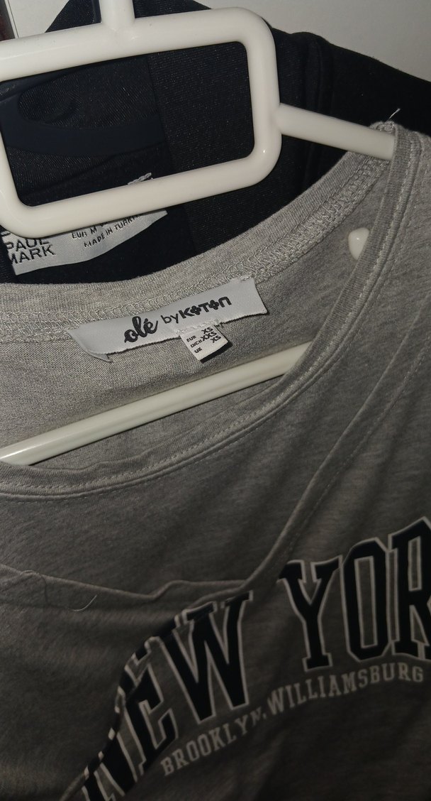 Gri Baskılı Kısa Kollu Tişört - Görsel 4