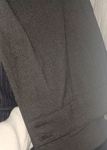 Kadın gri kumaş pantolon - Görsel 6