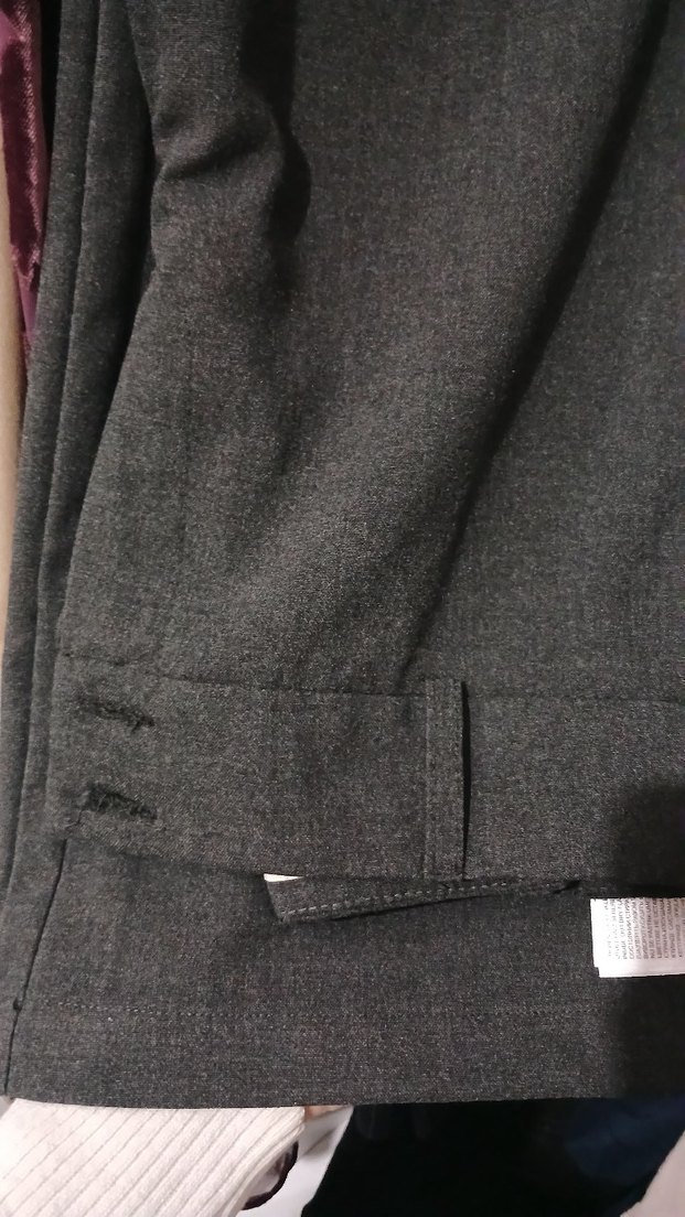 Kadın gri kumaş pantolon - Görsel 2