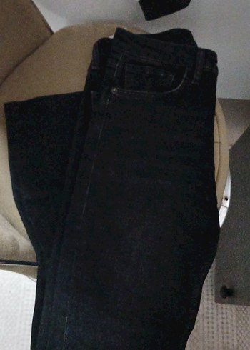 Zara Siyah Kadın Denim Jean - Görsel 2