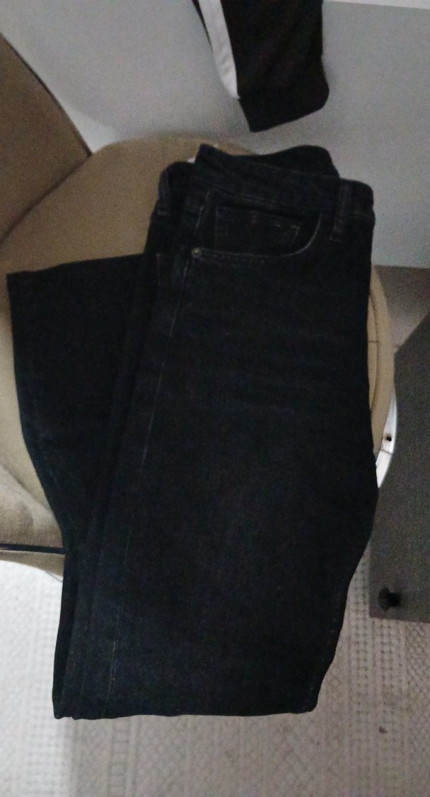 Zara Siyah Kadın Denim Jean - Görsel 2