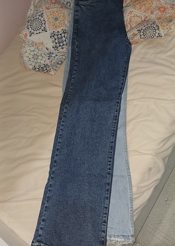 Kadın Mavi Denim Fermuarlı Jean - Görsel 2