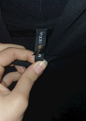 Siyah Kadın Sweatshirt - Görsel 3