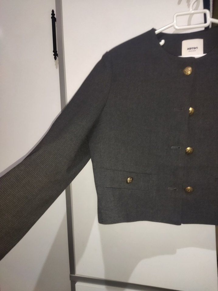 Koton Business Gri Kadın Ceket - Görsel 3