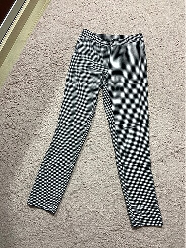 piti kare kumaş pantolon - Görsel 2