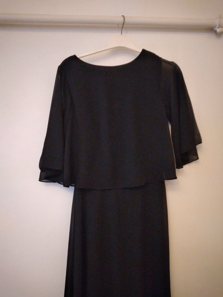 şifon uzun  elbise - Görsel 2