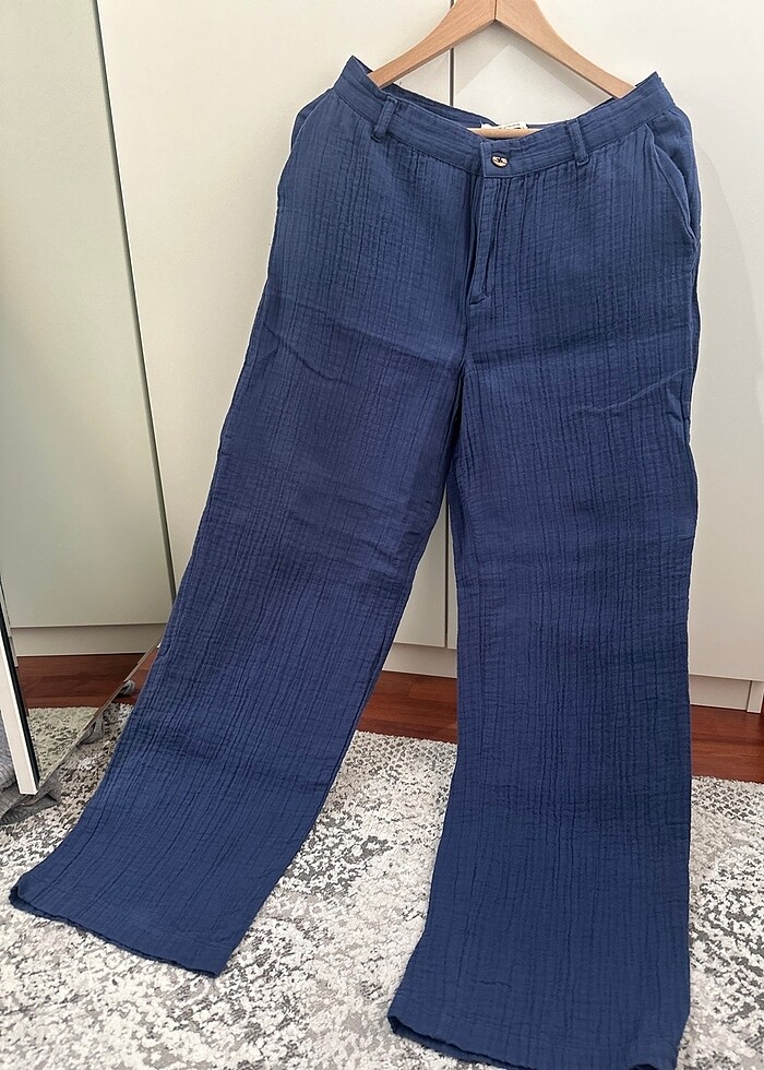 Mavi Pantolon yazlık - Görsel 3