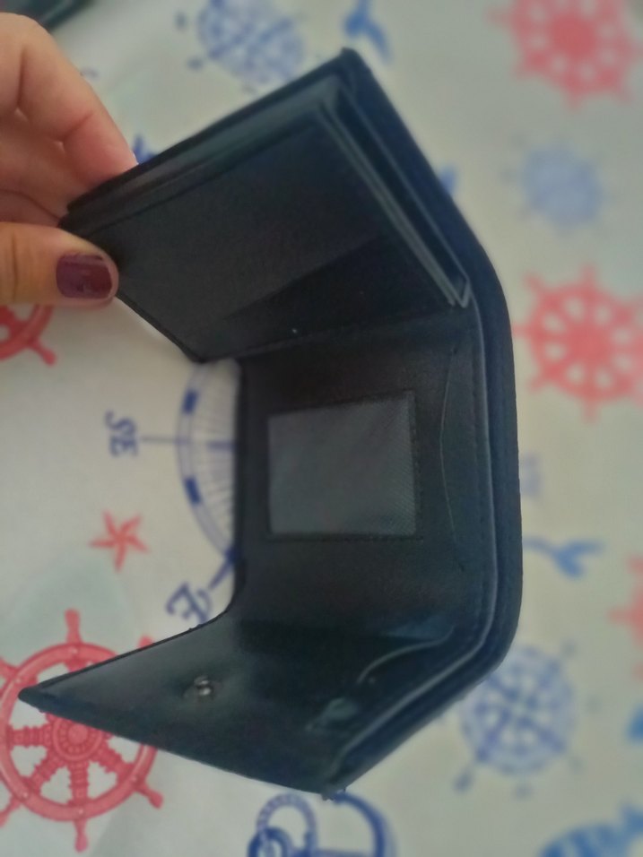 Siyah Biker Tarzı Erkek Cüzdan - Görsel 5