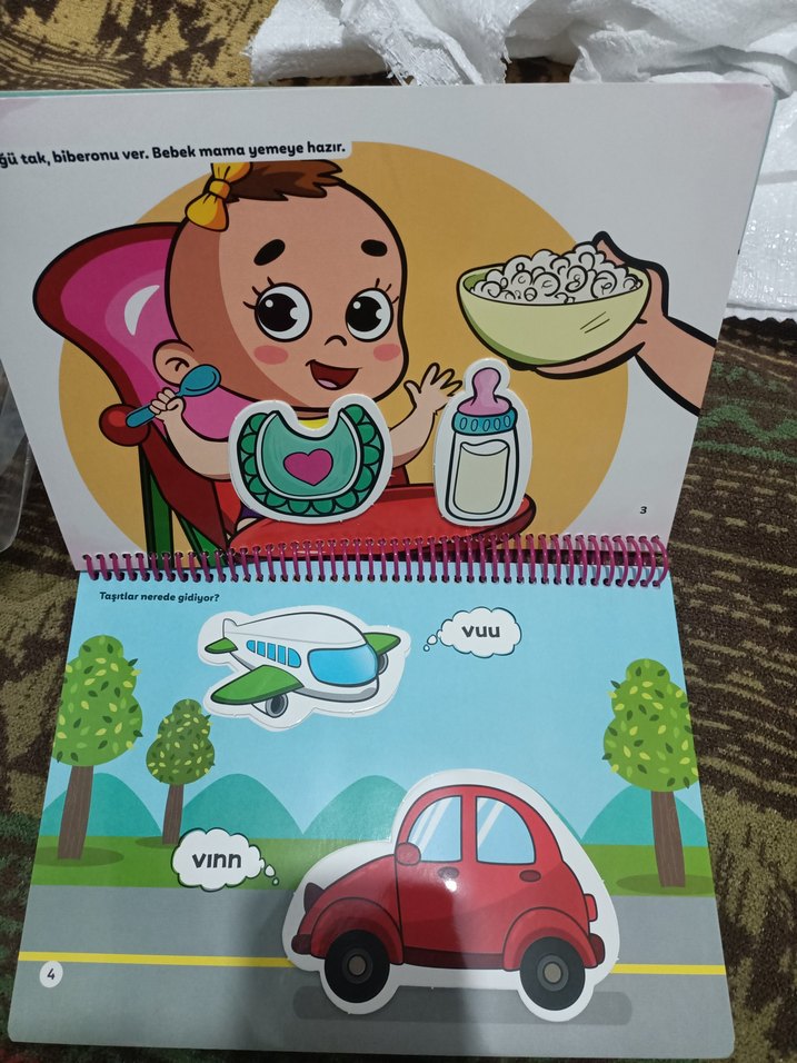 9-16 ay cırt cırtlı aktivite kitabı, yeni, hiç kullanılmadı - Görsel 4