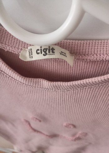 Kız Çocuk Pembe Uzun Kollu Nakışlı Tişört - Görsel 3