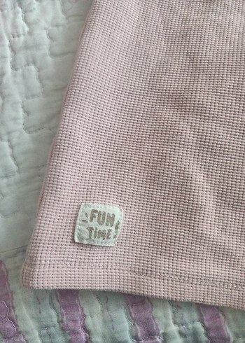 Kız Çocuk Pembe Uzun Kollu Nakışlı Tişört - Görsel 6