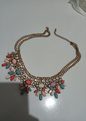 Renkli Boncuklu Bohem Midi Kolye - Görsel 2