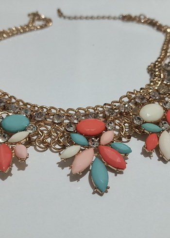 Renkli Boncuklu Bohem Midi Kolye - Görsel 4