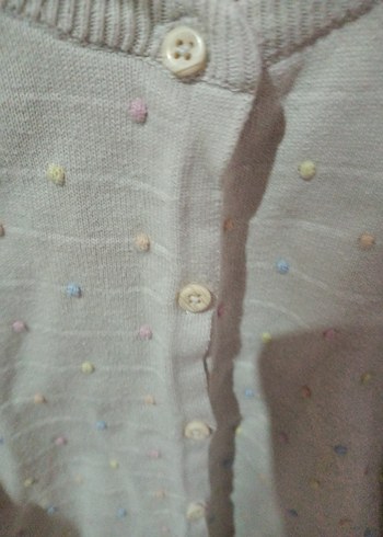 Düğmeli Bej kız çocuk kazak, LC Waikiki - Görsel 8
