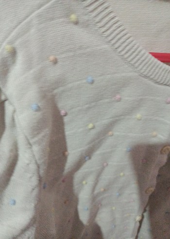 Düğmeli Bej kız çocuk kazak, LC Waikiki - Görsel 7