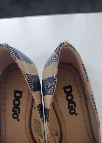 Bej Puantiyeli Kadın Dolgu Topuklu Ayakkabı - Görsel 10