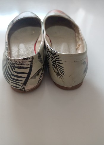 Renkli Baskılı Kadın Dolgu Topuklu Babet - Görsel 4