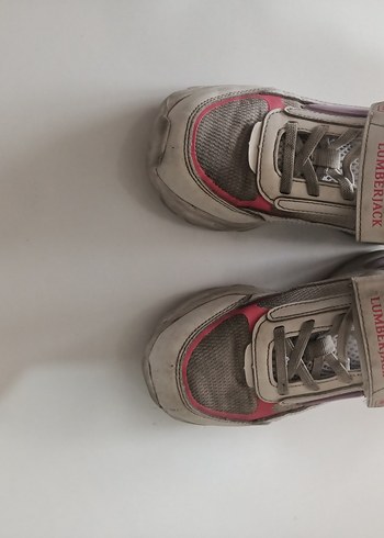 Kız Çocuk Gri Lumberjack Cırtlı Spor Ayakkabı - Görsel 7