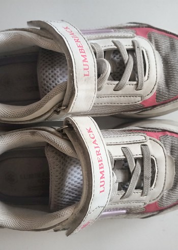 Kız Çocuk Gri Lumberjack Cırtlı Spor Ayakkabı - Görsel 3