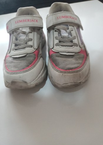 Kız Çocuk Gri Lumberjack Cırtlı Spor Ayakkabı - Görsel 4