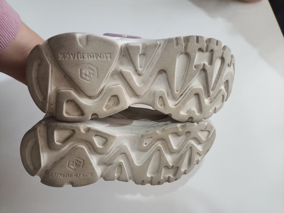 Kız Çocuk Gri Lumberjack Cırtlı Spor Ayakkabı - Görsel 5