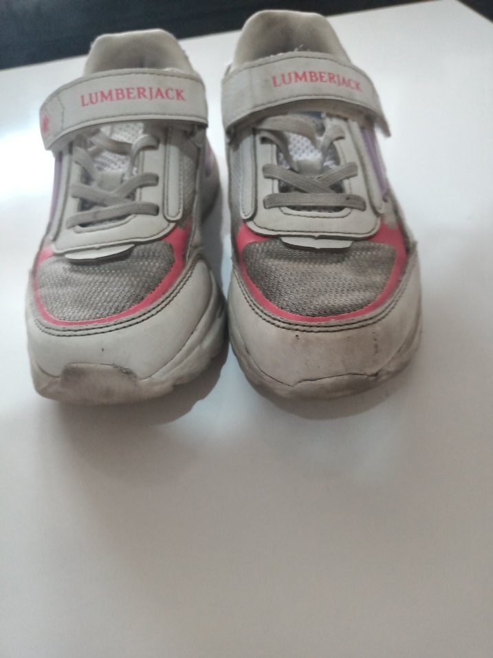 Kız Çocuk Gri Lumberjack Cırtlı Spor Ayakkabı - Görsel 4