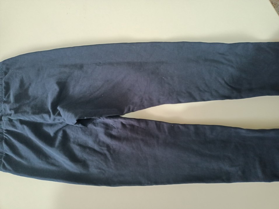 lacivert  kız ocuk penye tayt - Görsel 4