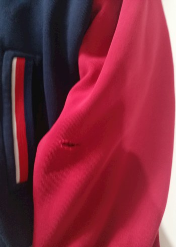 Kırmızı Lacivert Erkek Çocuk Düğmeli Ceket - Görsel 3