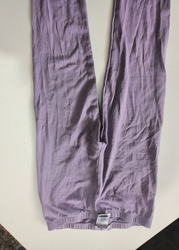 Kız Çocuk Lila penye  Tayt - Görsel 2