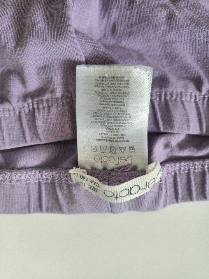 Kız Çocuk Lila penye  Tayt - Görsel 5