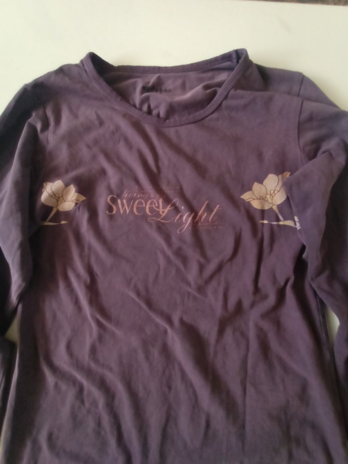 kadın  Mor Uzun Kollu pijama üstü - Görsel 2