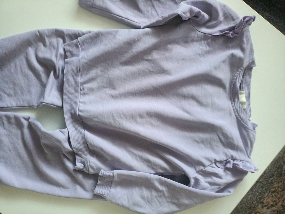 lila Kız Çocuk Sweatshirt ve Eşofman Takımı - Görsel 4