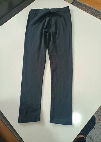 Siyah kız Cocuk Elastik Kumaş tayt - Görsel 4