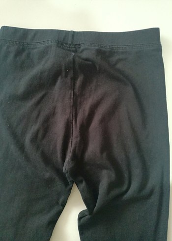 Siyah kız Cocuk Elastik Kumaş tayt - Görsel 5