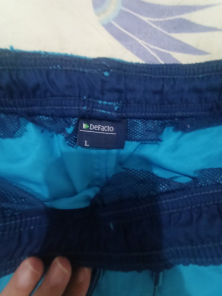 Erkek Mavi Mini Rahat Kesim Mayo, DeFacto - Görsel 3