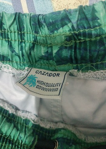 Erkek Yeşil Desenli, Deniz şortu, Mini Şort, cazador marka - Görsel 4