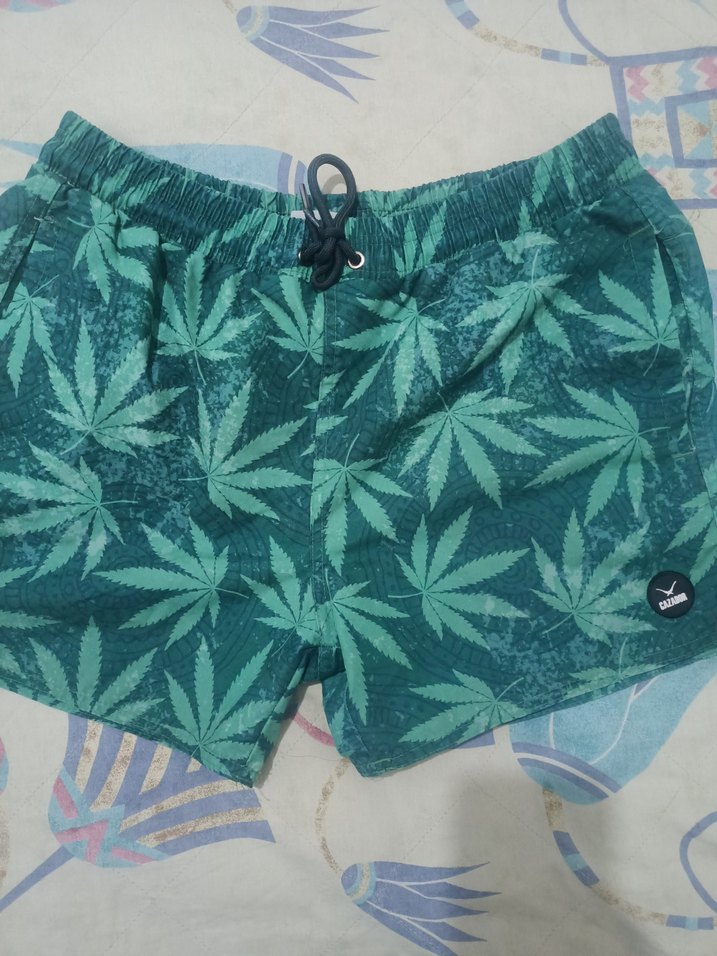 Erkek Yeşil Desenli, Deniz şortu, Mini Şort, cazador marka - Görsel 2