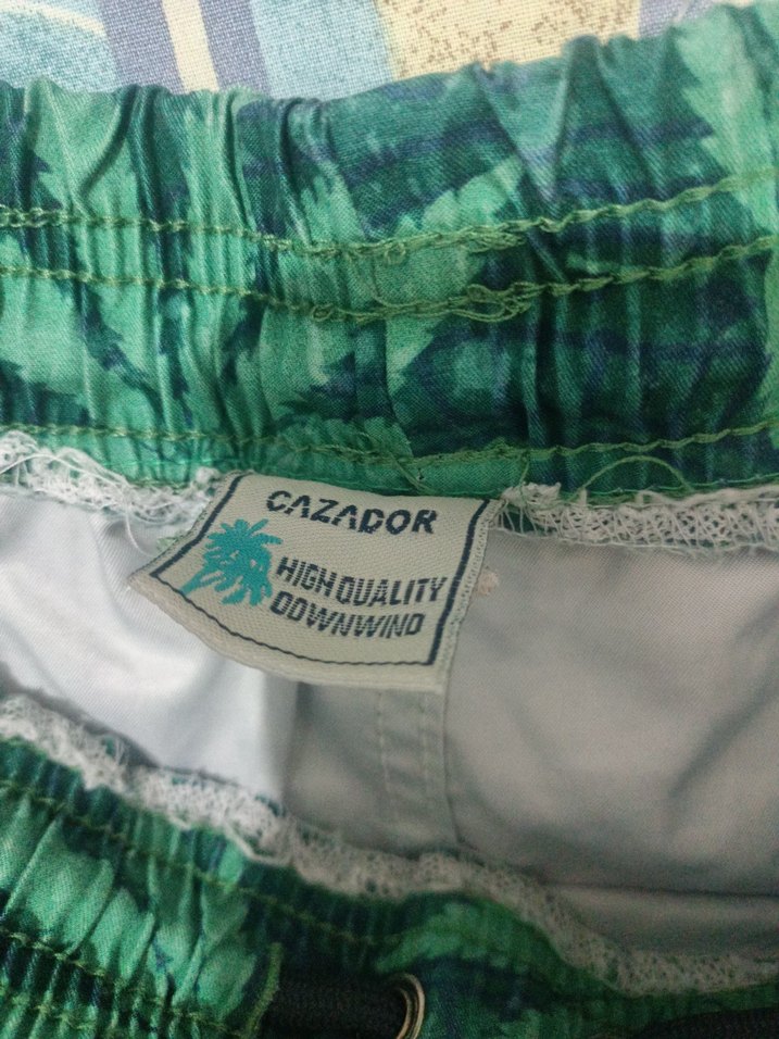 Erkek Yeşil Desenli, Deniz şortu, Mini Şort, cazador marka - Görsel 4