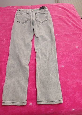 Koton Gri Loose Fit Kadın Kot Pantolon