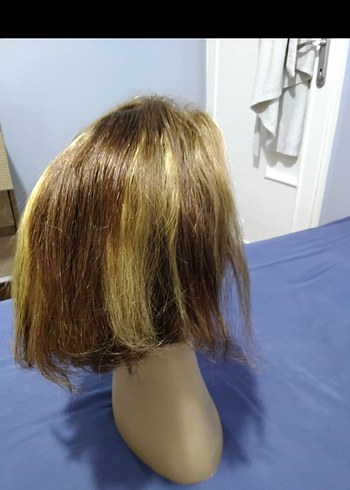 Kadın gerçek saç peruk - Görsel 4