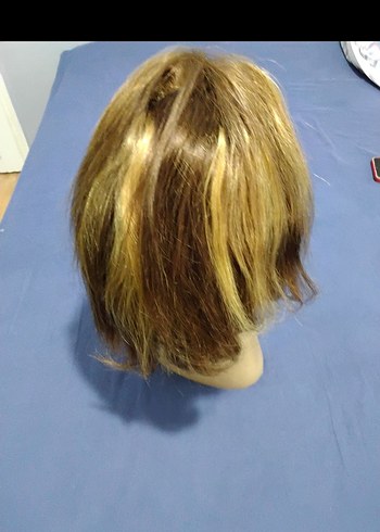 Kadın gerçek saç peruk - Görsel 5