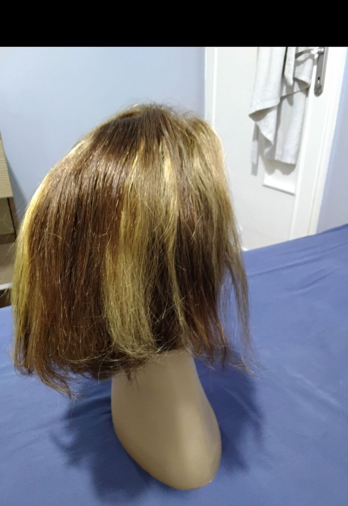 Kadın gerçek saç peruk - Görsel 4