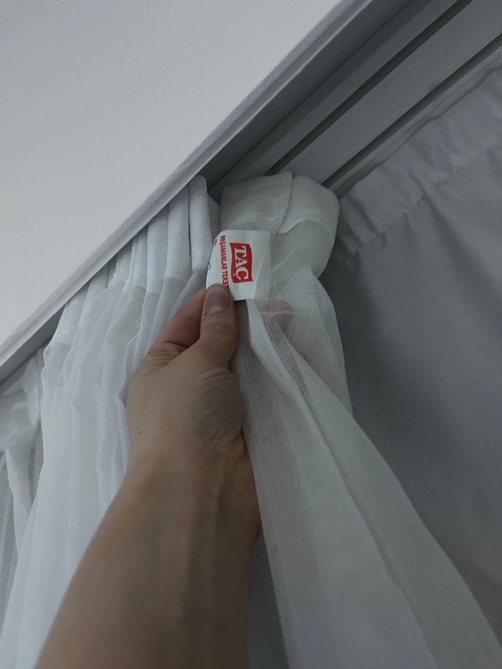 Modern Beyaz Düz Tül Perde - Görsel 3