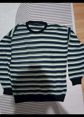 Renkli Triko Sweatshirt