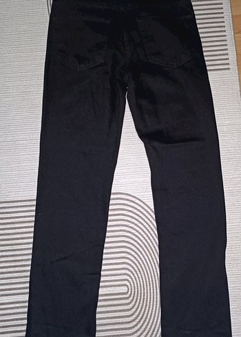Diğer Erkek Düz Siyah Baggy Kot Pantolon