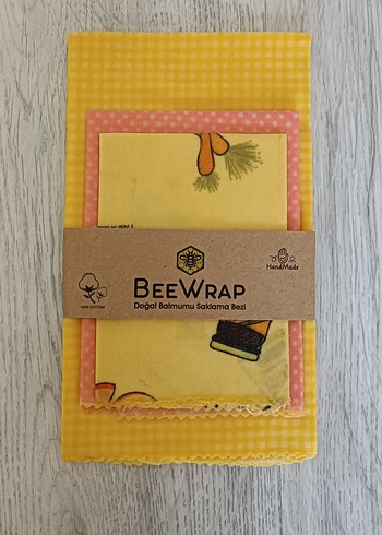 doğal balmumu saklama bezleri 3 adet
