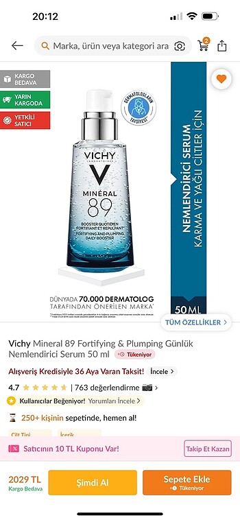Vichy serum