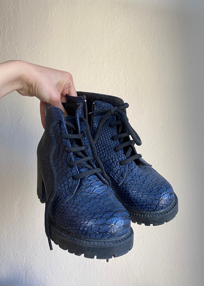 Suni Deri Topuklu Bot - Görsel 2