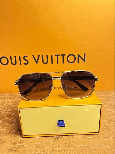 Beden siyah Renk Louvis Vuitton erkek güneş gözlüğü