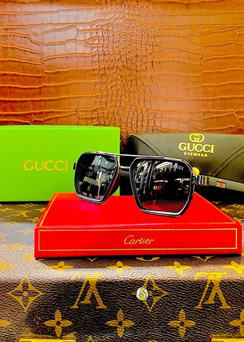 Beden siyah Renk Gucci erkek güneş gözlüğü